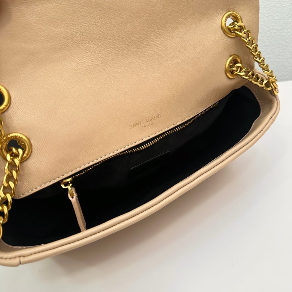 YSL CALYPSO small in plunged lambskin