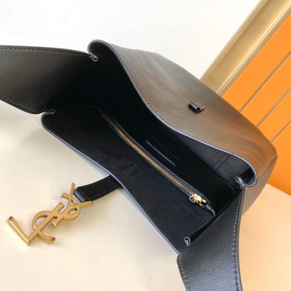 ysl le 5 À 7 S*pple small in grained leather