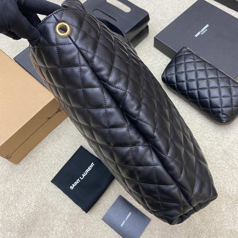 YSL ICARE MAXI SHOPPING BAG IN QUILTED LAMBSKIN(HIGH-END GRADE)