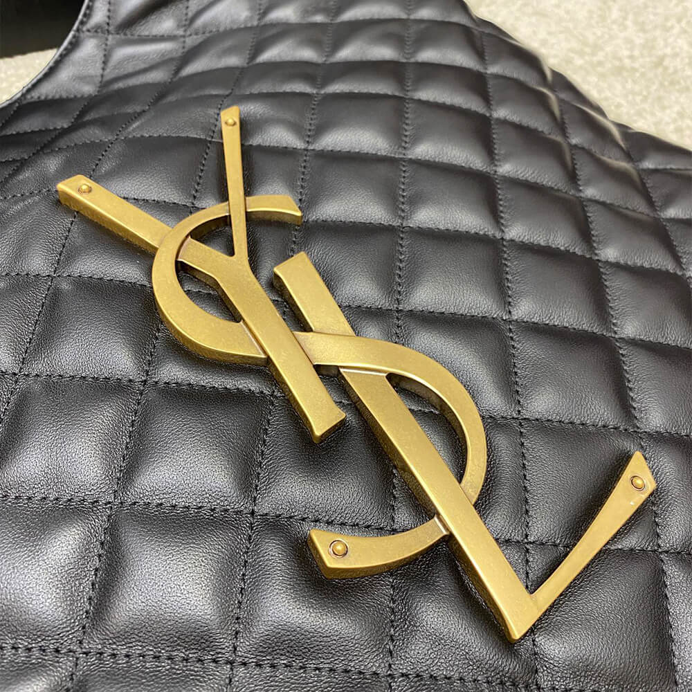 YSL ICARE MAXI SHOPPING BAG IN QUILTED LAMBSKIN(HIGH-END GRADE)