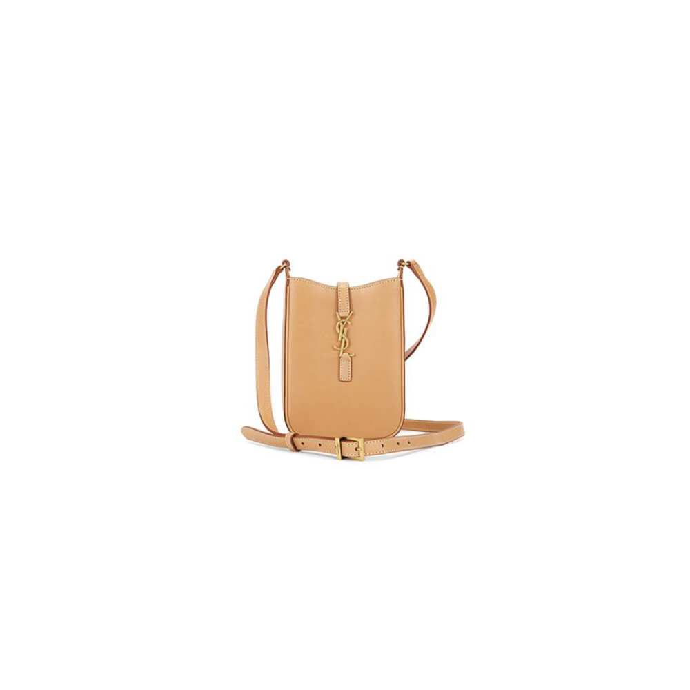 YSL Le 5 à 7 mini vertical bag in shiny leather