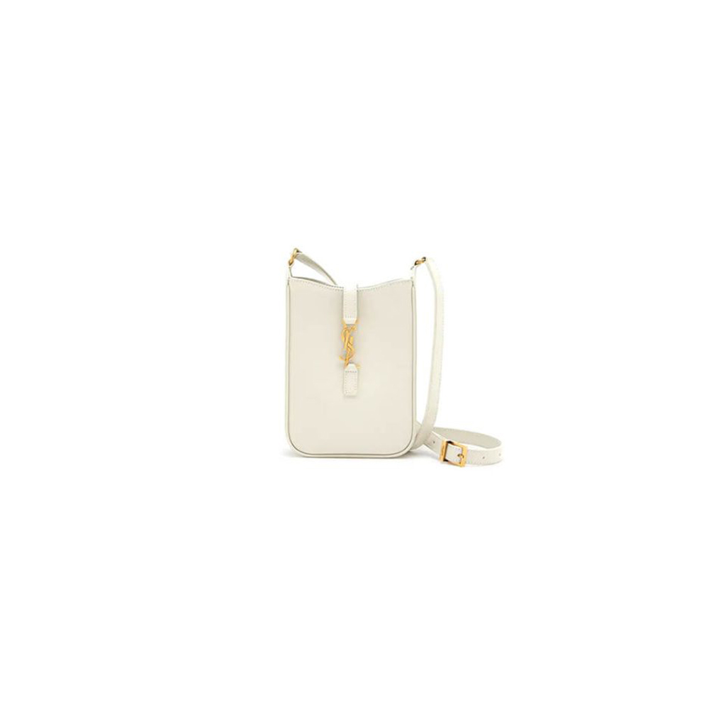 YSL Le 5 à 7 mini vertical bag in shiny leather