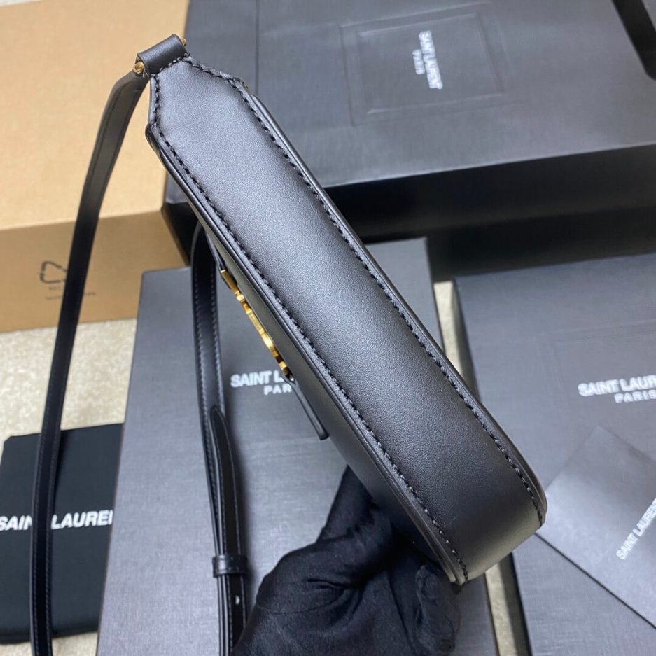 YSL Le 5 à 7 mini vertical bag in shiny leather