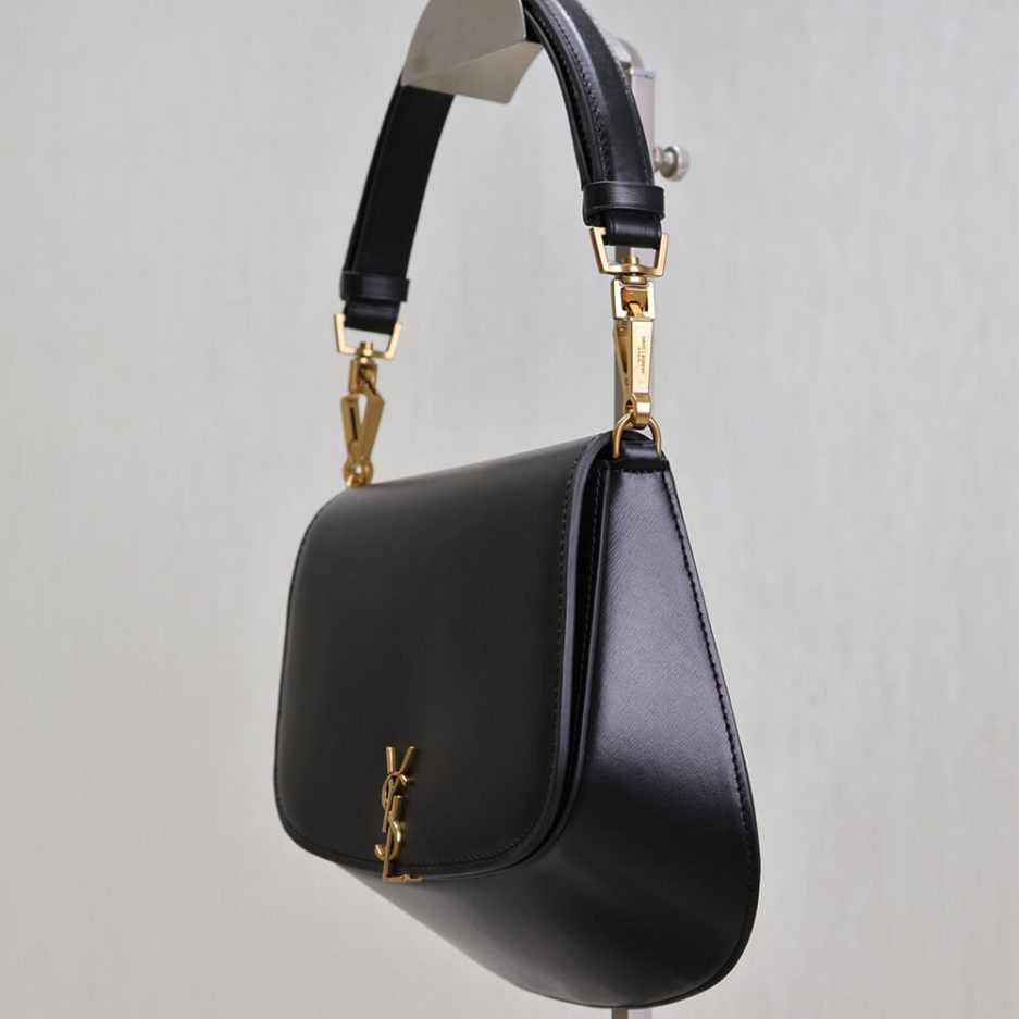YSL VOLTAIRE TOP HANDLE in leather