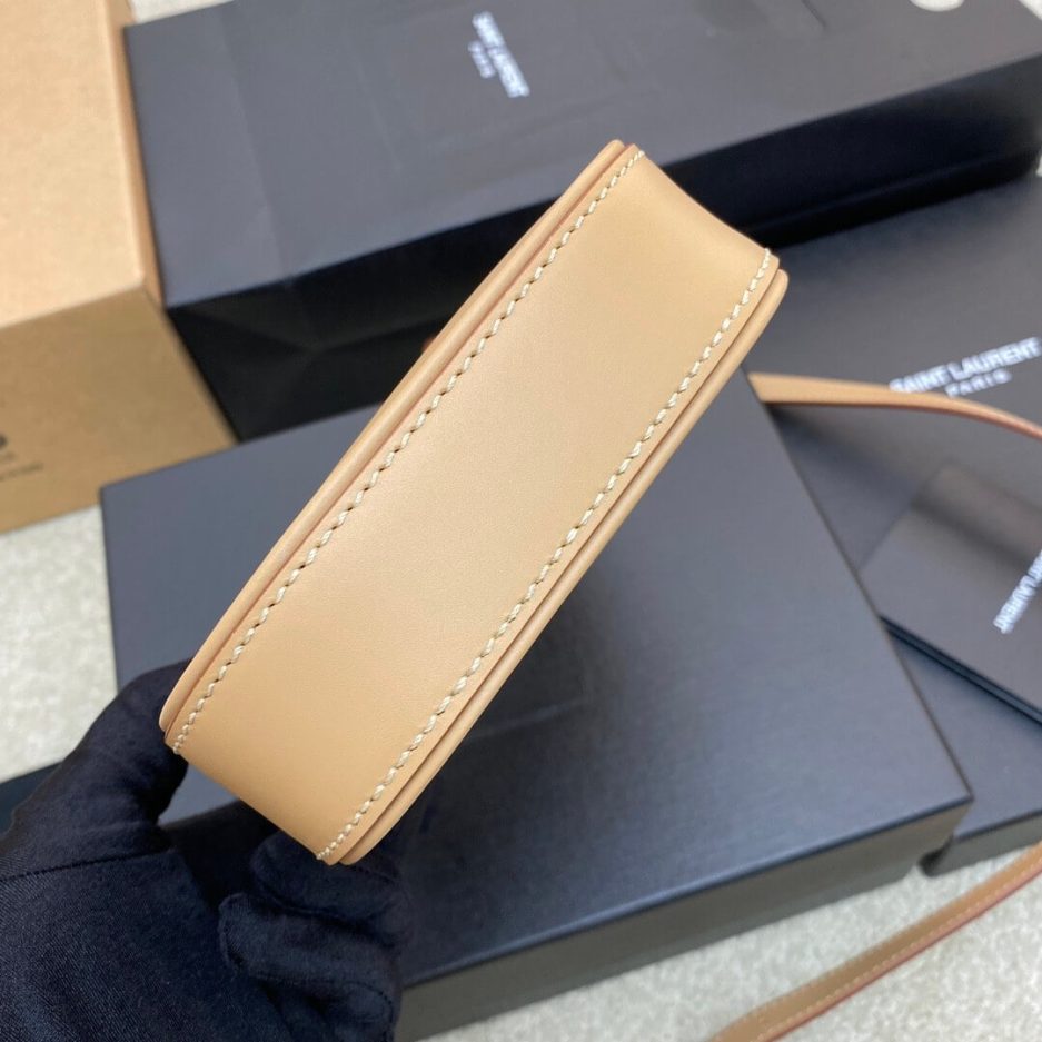 YSL Le 5 à 7 mini vertical bag in shiny leather