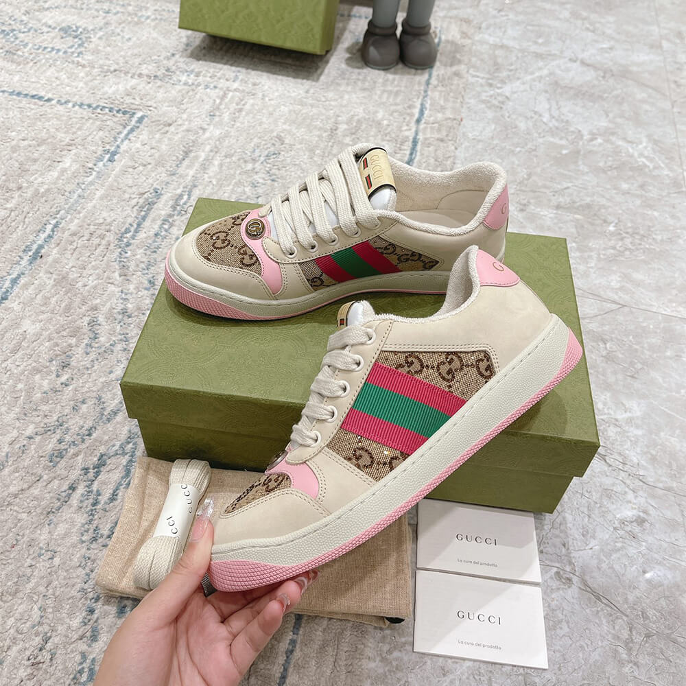 G*u*i women’s screener sneaker with crystals