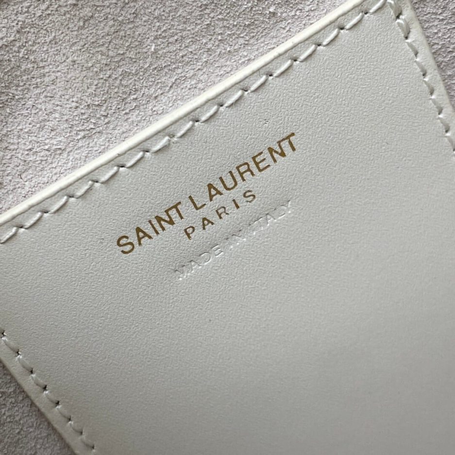 YSL Le 5 à 7 mini vertical bag in shiny leather