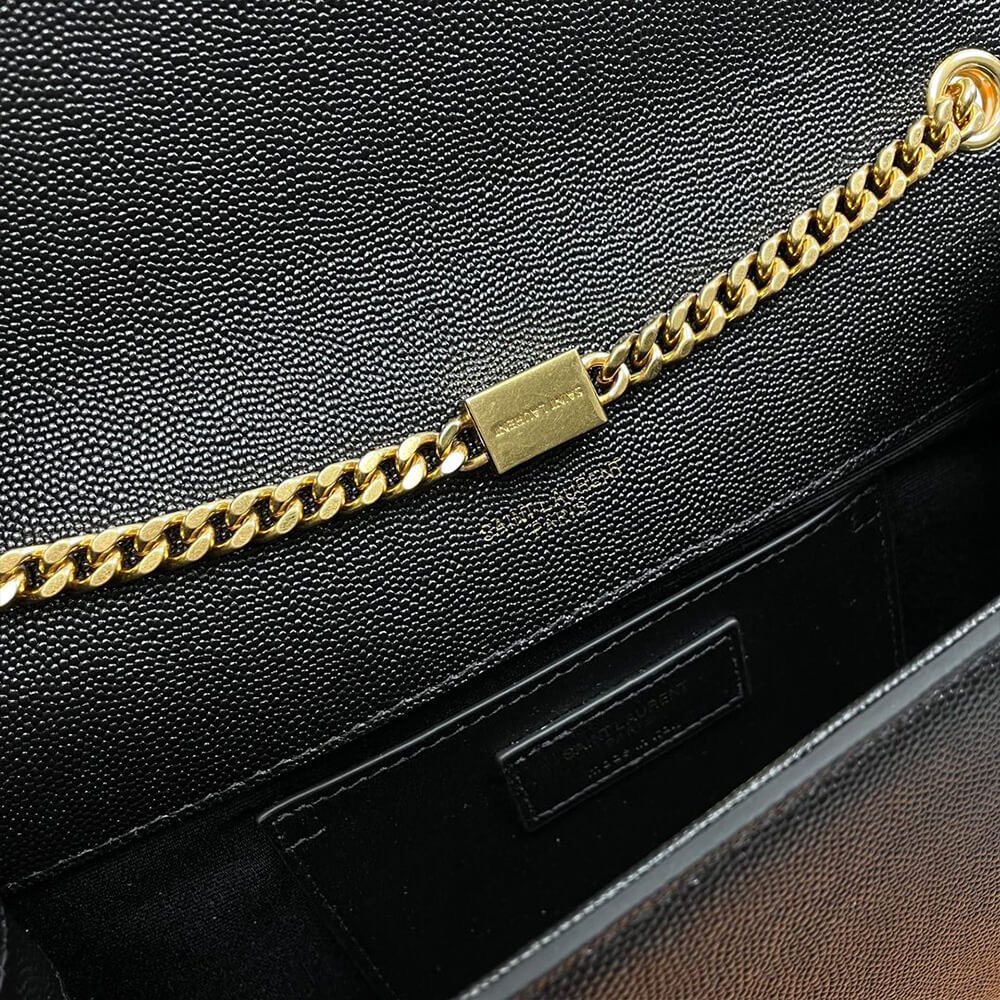 KATE MEDIUM CHAIN BAG IN GRAIN DE POUDRE EMBOSSED LEATHER