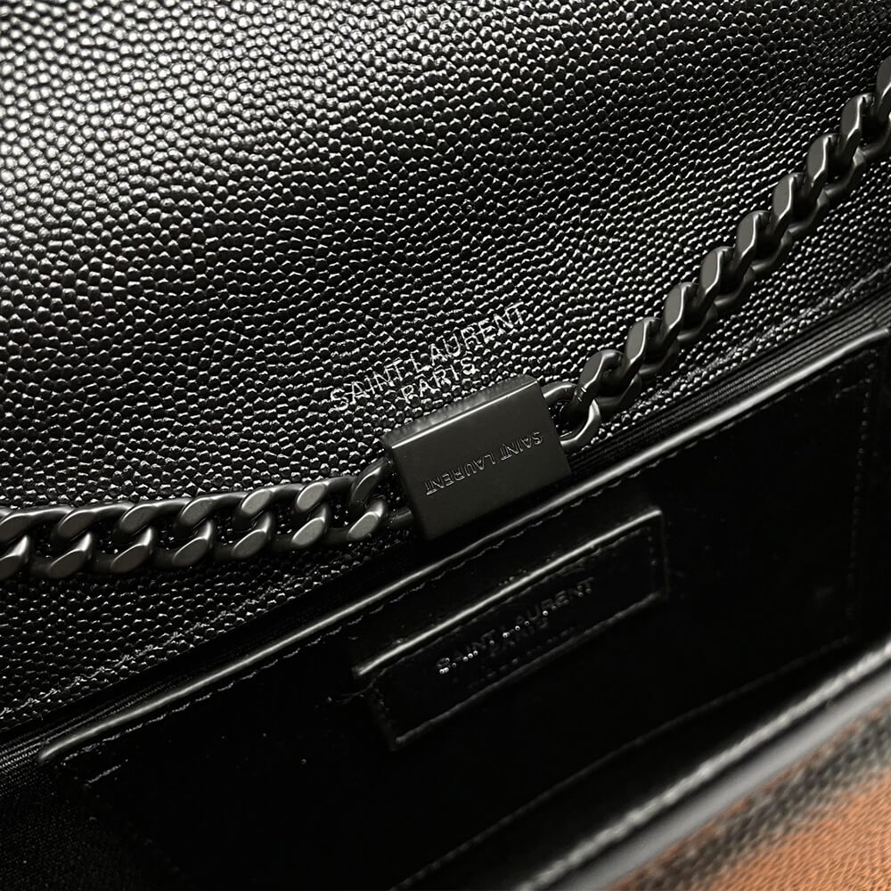 KATE MEDIUM CHAIN BAG IN GRAIN DE POUDRE EMBOSSED LEATHER