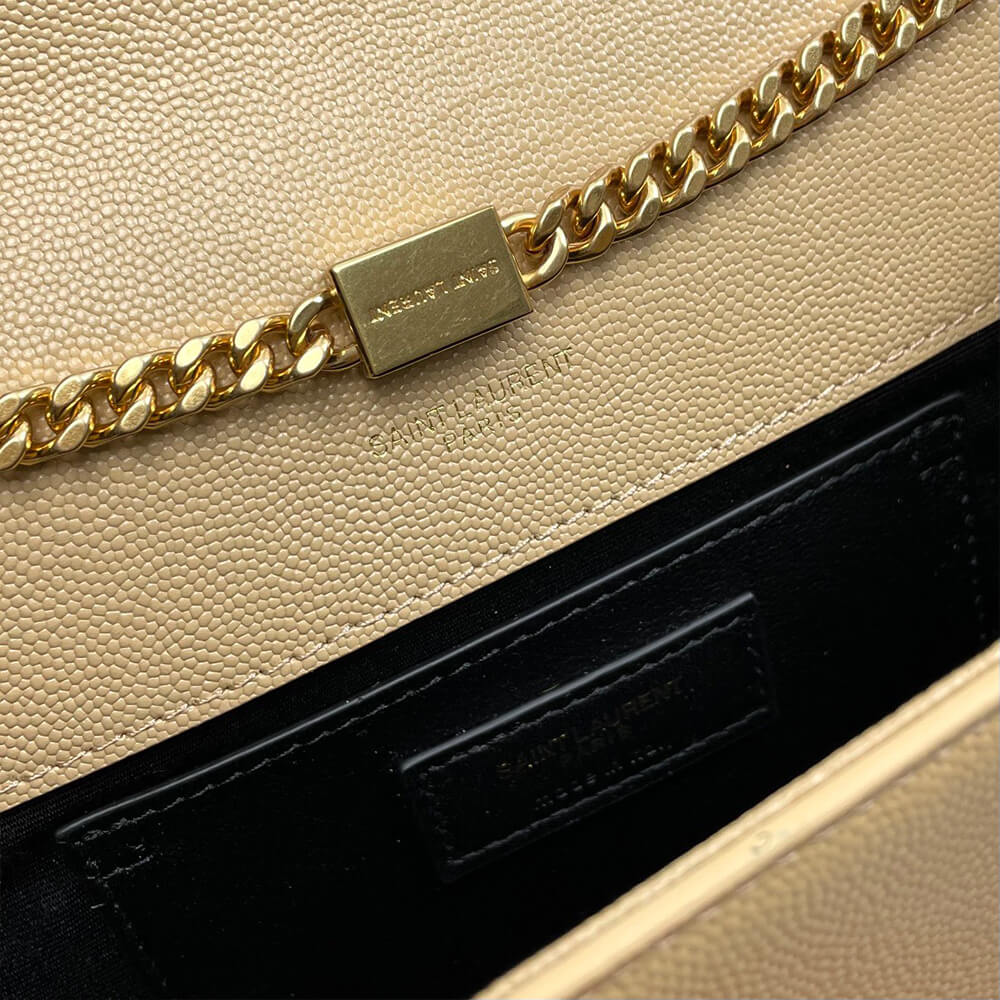 KATE MEDIUM CHAIN BAG IN GRAIN DE POUDRE EMBOSSED LEATHER