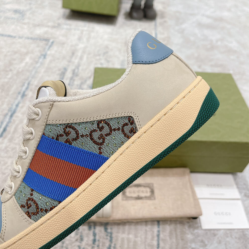G*u*i women’s screener sneaker with crystals