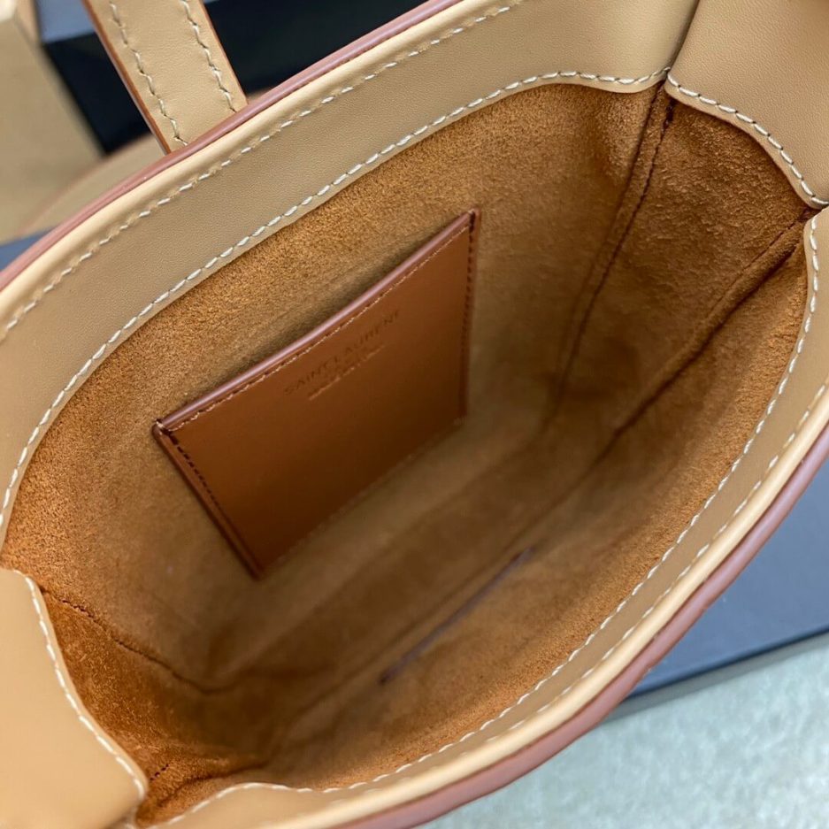 YSL Le 5 à 7 mini vertical bag in shiny leather