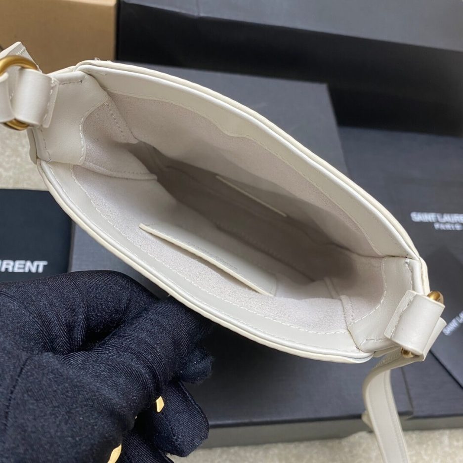 YSL Le 5 à 7 mini vertical bag in shiny leather