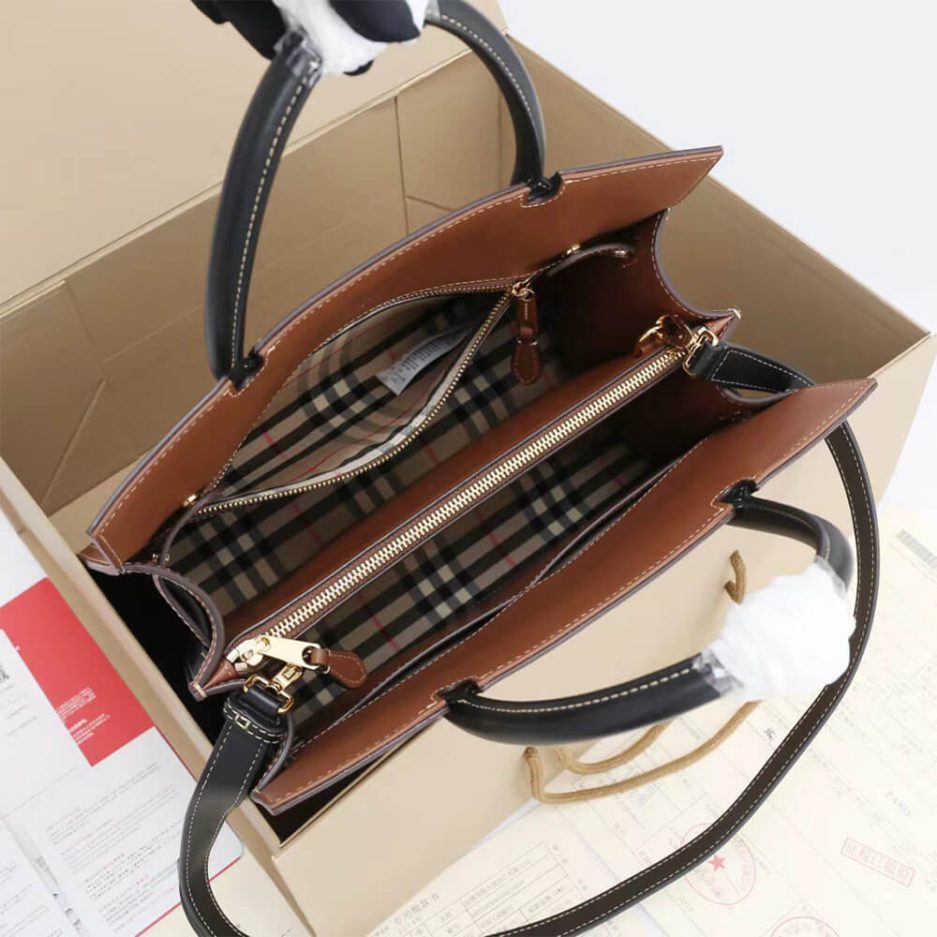 Small Vintage Check Two Handle Title Bag